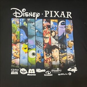 Disney Pixar Greatest Movie Hits Large Shirt